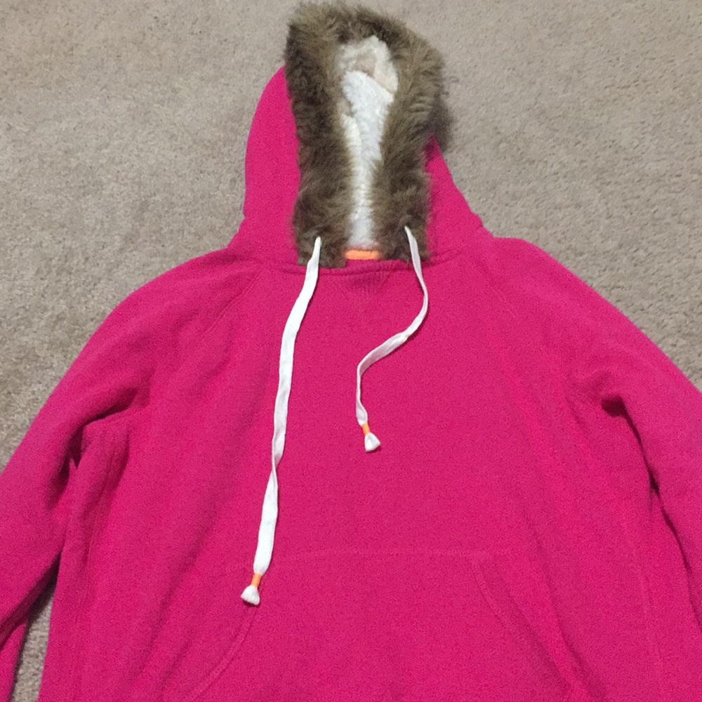 Faux Fur-Lined Hoodie